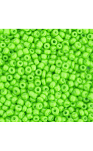 Seed beads 11/0 (2mm) Neon lime green